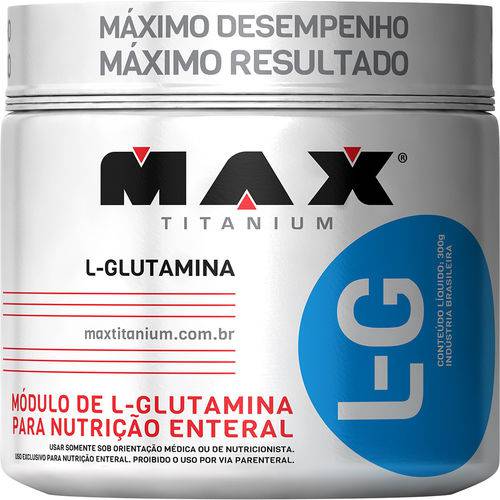 Glutamina 300gr 100% Pura - Max Titanium