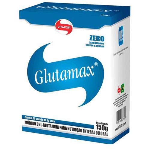 Glutamina GLUTAMAX - Vitafor - 30 Sachês de 5g Cada