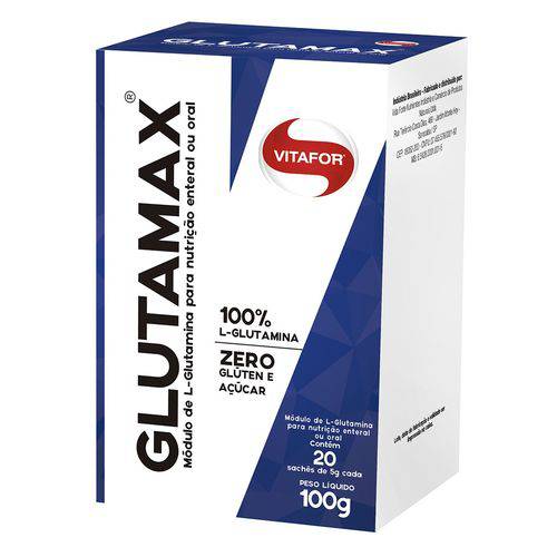 Glutamina GLUTAMAX - Vitafor - 20 Sachês de 5g Cada