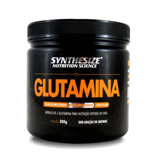 Glutamina Pura 300g Synthesize 5g/ Dose 60 Doses Zero Glúten