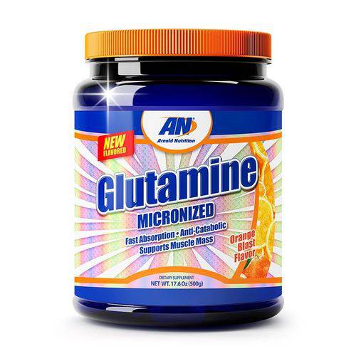 Glutamine Micronized 500g Arnold Nutrition - Sabor Laranja - Glutamina Micronizada