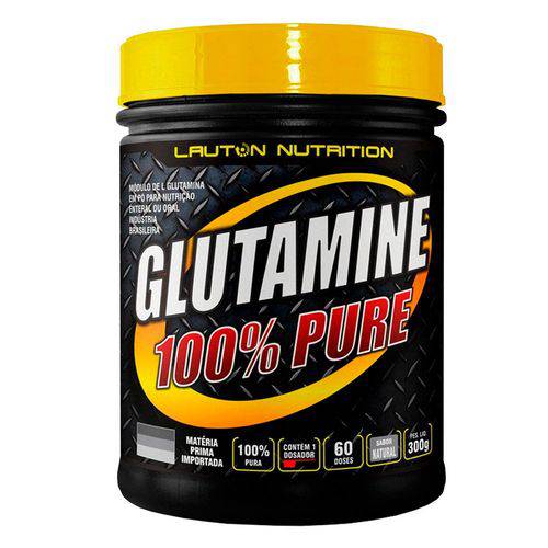 Glutamine Powder 100% Pure - 300 Gramas - Lauton