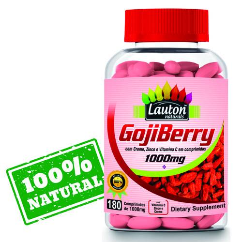 Goji Berry 1000mg 180 Tabletes Vegano Emagrecedor Lauton Nutrition