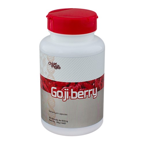 Goji Berry 400mg Chá Mais com 60 Cápsulas