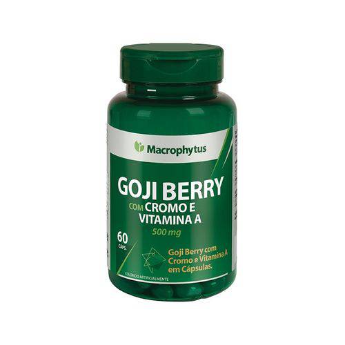 Goji Berry Cromo e Vitamina a 500mg 60cáps Macrophytus