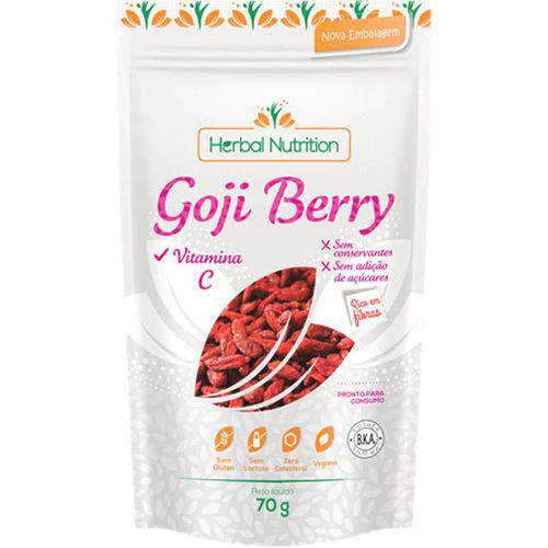 Goji Berry Desidratado Herbal Nutrition-70g