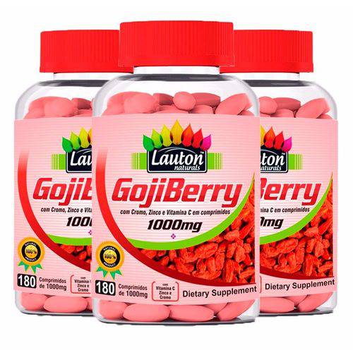 Goji Berry - 3 Un de 180 Comprimidos - Lauton