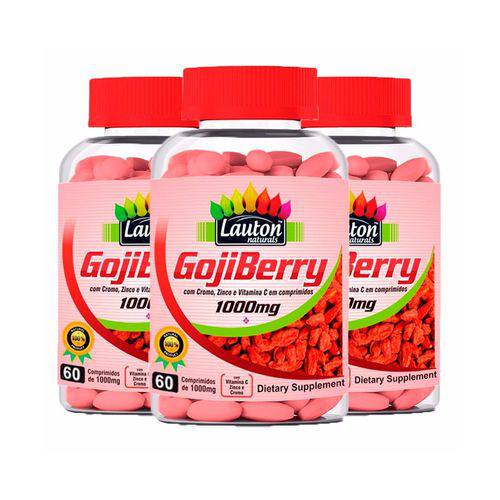 Goji Berry - 3 Un de 60 Comprimidos - Lauton