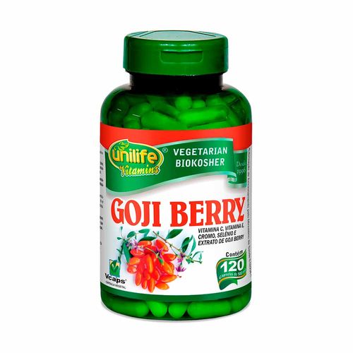 Goji Berry + Vitamina C - Unilife - 120 Cápsulas de 500mg