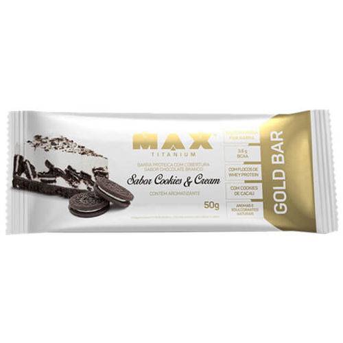 Gold Bar 50g Cookies e Cream - Max Titanium