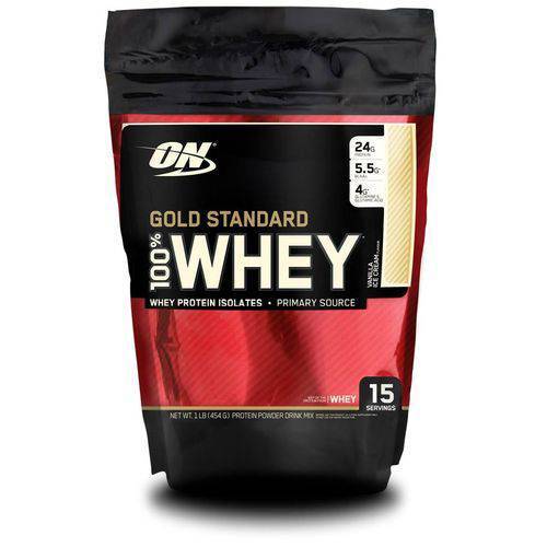 Gold Standard 100% Whey (454g) Optimun Nutrition - Baunilha