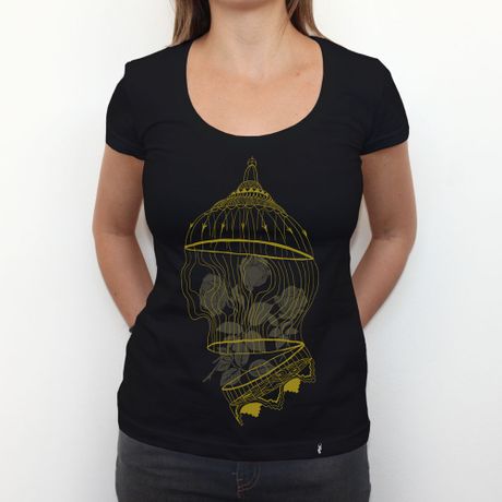 Golden Cage - Camiseta Clássica Feminina