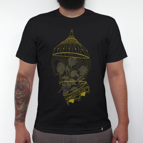 Golden Cage - Camiseta Clássica Masculina
