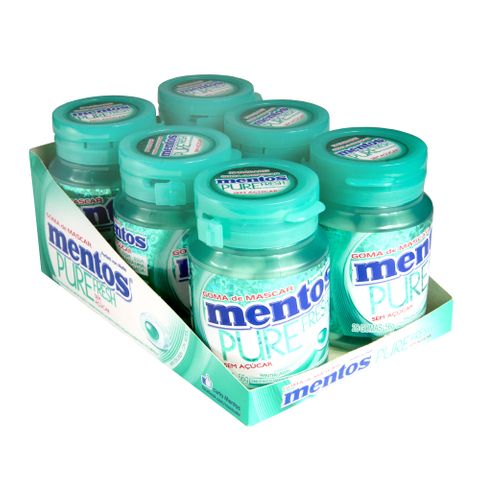 Goma de Mascar Mentos Pure Fresh Wintergreen Bottle C/6 - Perfetti