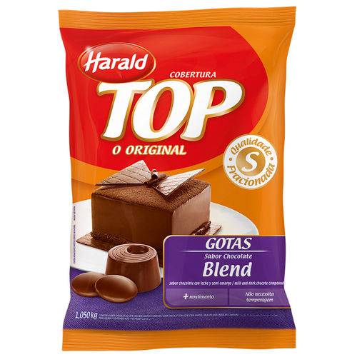 Gotas Chocolate Fracionado Top Blend 1,05kg - Harald