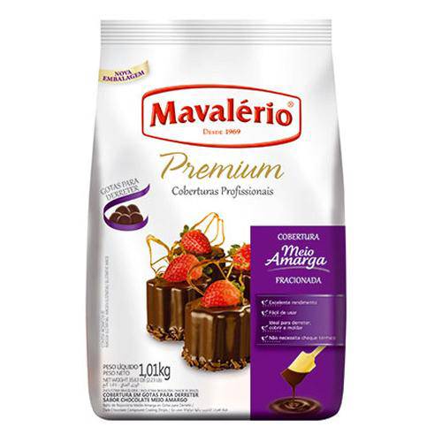 Gotas Chocolate Meio Amargo 1,01kg - Mavalerio