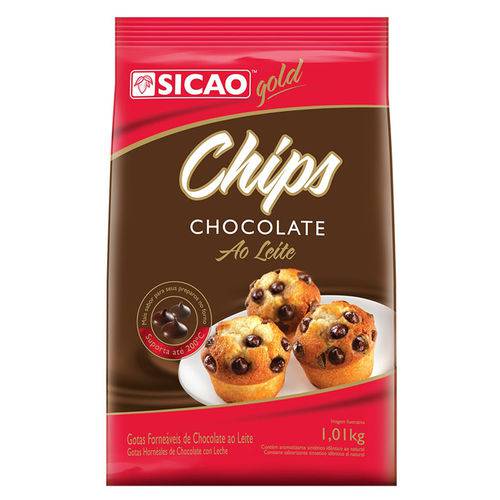 Gotas de Chocolate ao Leite Gold 1,01kg - Sicao