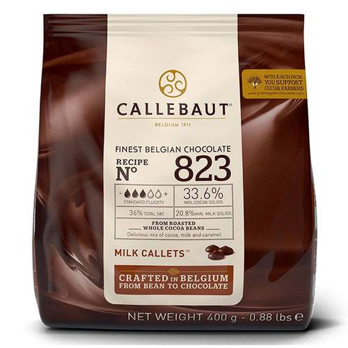 Gotas de Chocolate ao Leite no 823 400g - Callebaut