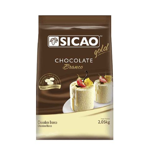 Gotas de Chocolate Branco Gold 2,05kg - Sicao
