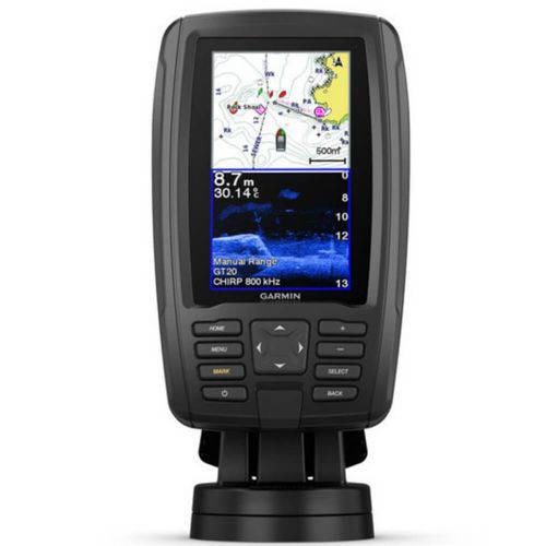 GPS Echomap Plus Garmin Tela de 4,3" com Mapa de Base Mundial Pré-Carregado