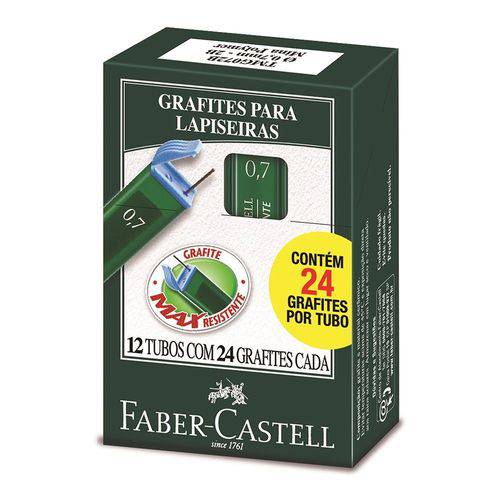 Grafite 0,7mm 2B 12 Tubos com 24 Unidades Faber-Castell