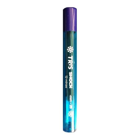 Grafite 0,7mm 2B Estojo Azul com 12 Grafites Shock Tris