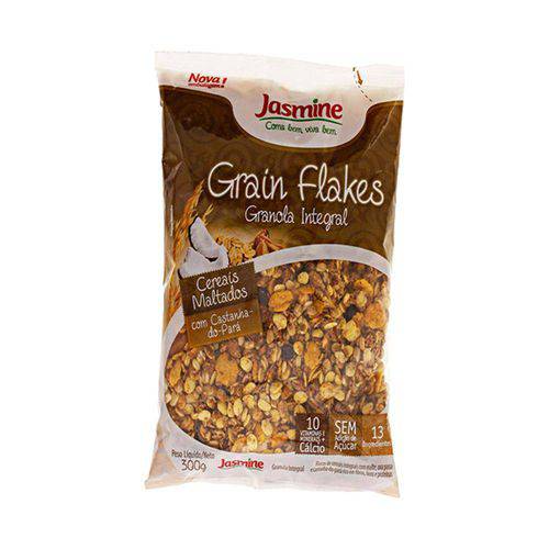 Grain Flakes Cereais Maltados 300g Jasmine