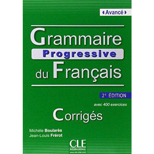 Grammaire Progressive Du Français Avance Cor.