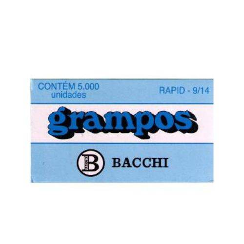 Grampo 9/14 Galvanizado Rapid Cx.C/5000 Bacchi