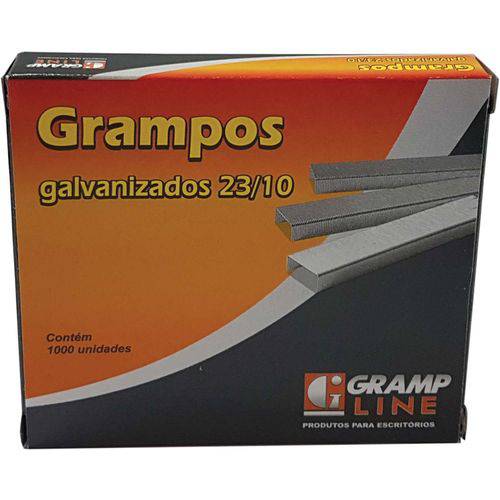 Grampo para Grampeador 23/10 Galvanizado 1000 Grampos Gramp Line Caixa