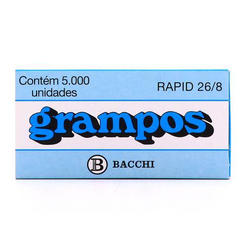 Grampos Cobreados 26/8 Bacchi