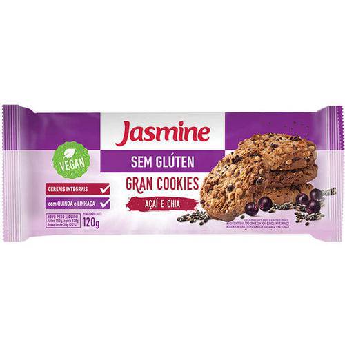 Gran Cookies Açaí e Chia 120g - Jasmine