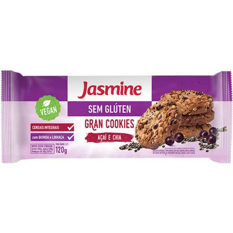 Gran Cookies Açaí e Chia 120g - Jasmine