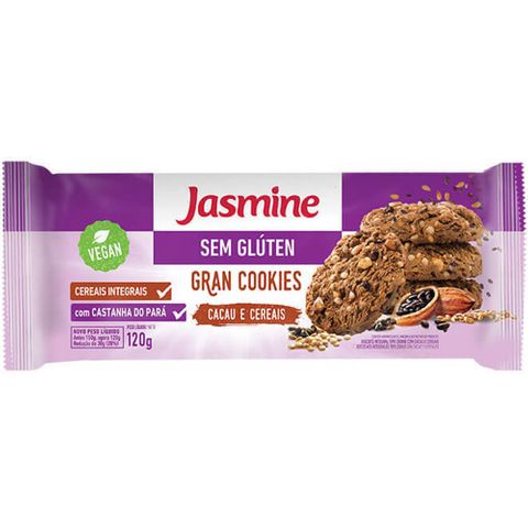 Gran Cookies Cacau e Cereais 120g - Jasmine