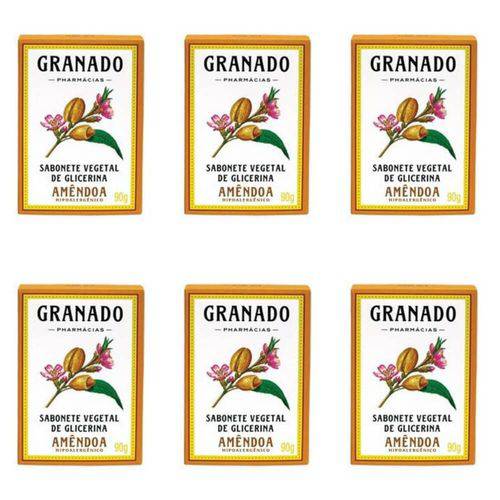 Granado Amêndoa Glicerina Sabonete 90g (kit C/06)