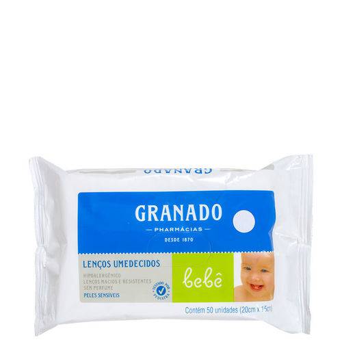 Granado Bebê Peles Sensíveis - Lenços de Limpeza (50 Unidades)