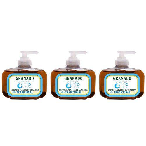 Granado Glicerina Tradicional Sabonete Líquido 200ml (kit C/03)