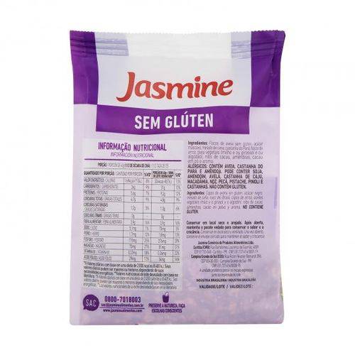 Granola Castanhas e Cacau Sem Glúten 250g - Jasmine