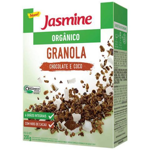 Granola Chocolate e Coco Orgânico 200g - Jasmine