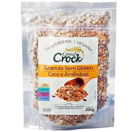 Granola Coco/amêndoas S/ Glúten 200g Leve Crock