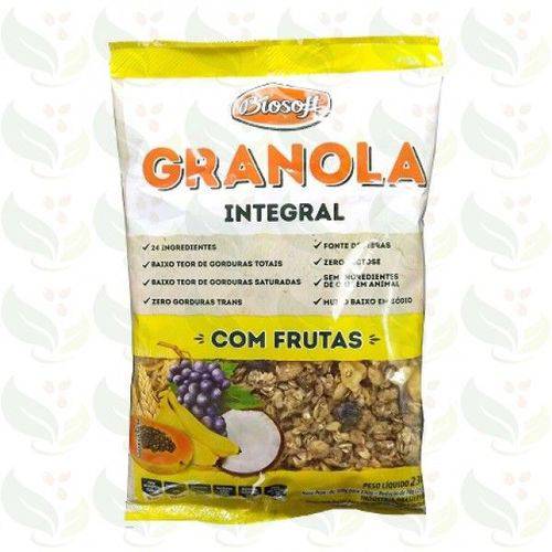 Granola com Frutas Integral Zero Biosoft 230g
