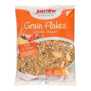 Granola Grain Flakes Integral com Frutas e Mel Jasmine 300g