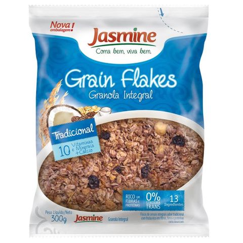 Granola Integral Grain Flakes Tradicional 300g - Jasmine