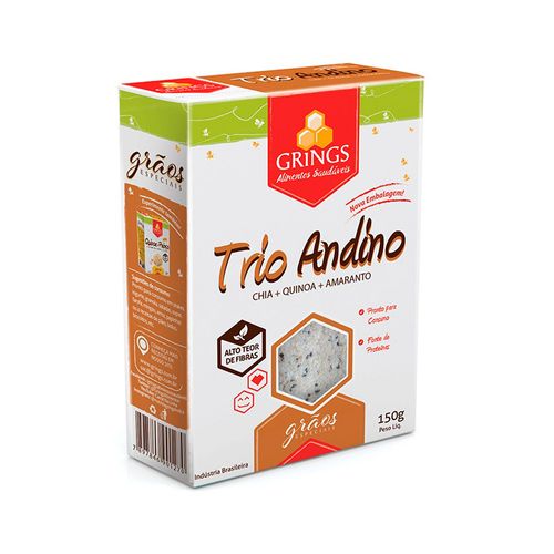 Grãos de Chia, Quinoa e Amaranto - Trio Andino - Grings - 150g