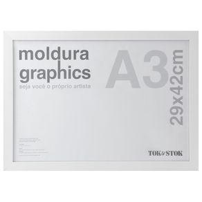 Graphics Kit Moldura A3 29 Cm X 42 Cm Branco