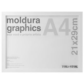 Graphics Kit Moldura A4 21 Cm X 29 Cm Branco
