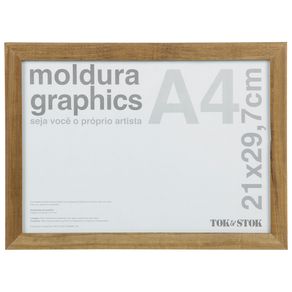 Graphics Kit Moldura A4 21 Cm X 29 Cm Garapa