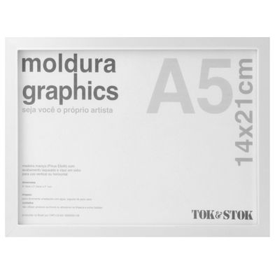 Graphics Kit Moldura A5 14 Cm X 21 Cm Branco