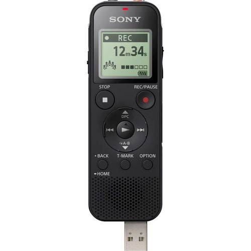 Gravador de Voz Digital Sony Icd-PX470 MP3 USB 4GB 159hrs Slot Memória