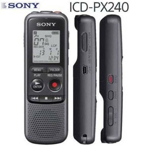 Gravador Digital de Audio Voz Sony Icd-px240